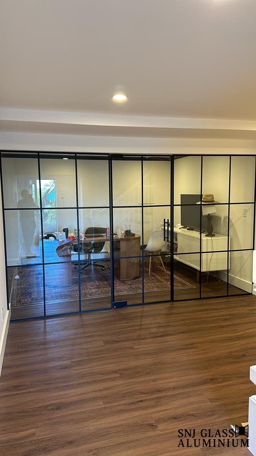 Office glass partition project.