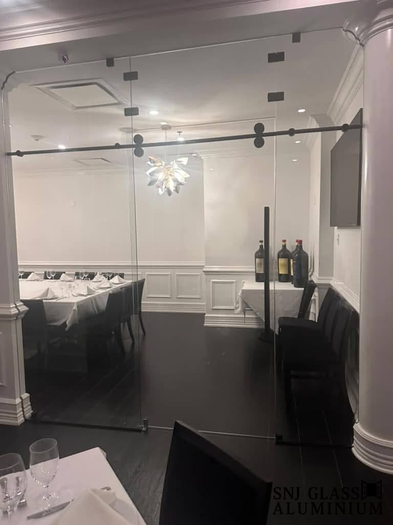 Office glass partition project.